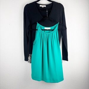 Bundle of LOFT Workwear Tops Black Green Size Small